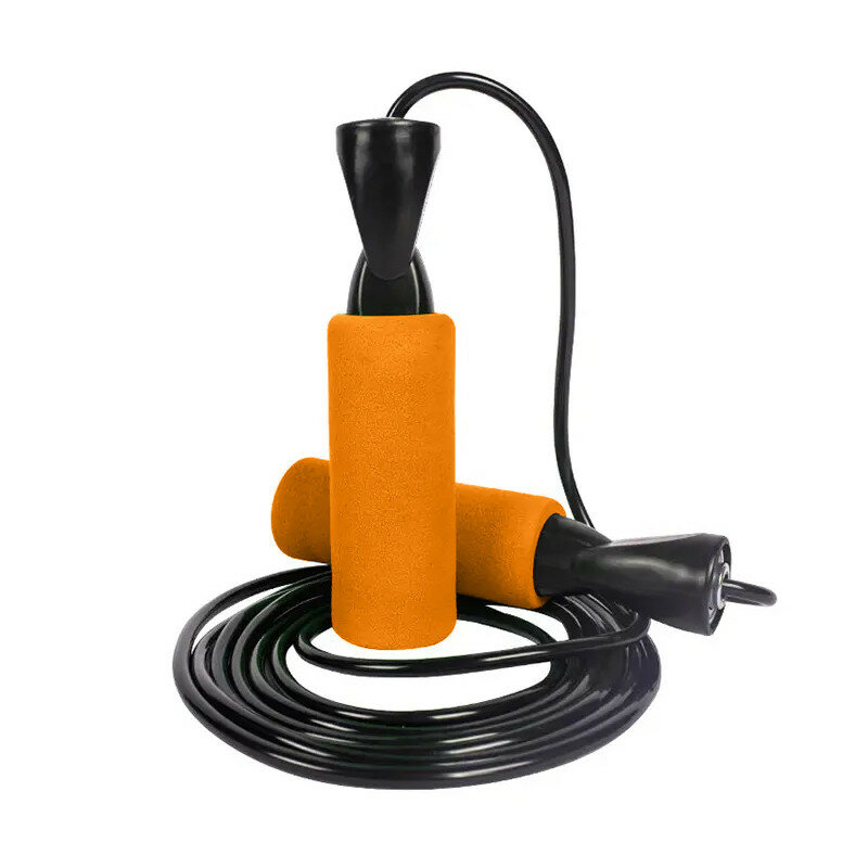 Скакалка с подшипником JJ-203 шнур 3,05м ПВХ (оранжевый) (E33366)