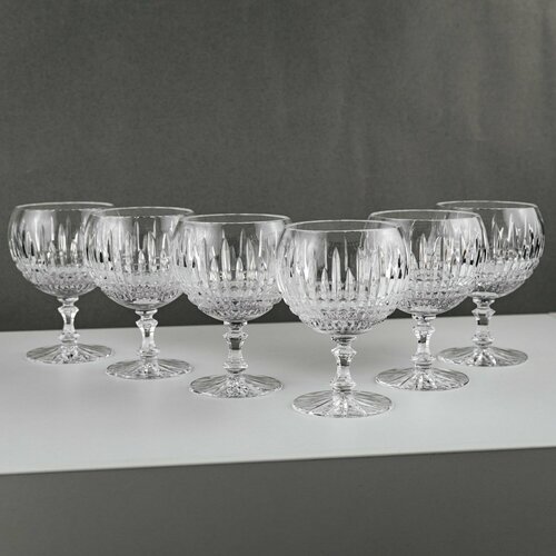 Набор из 6 хрустальных бокалов для бренди Медовый спас Хрусталь Гусь Хрустальный 62600₽