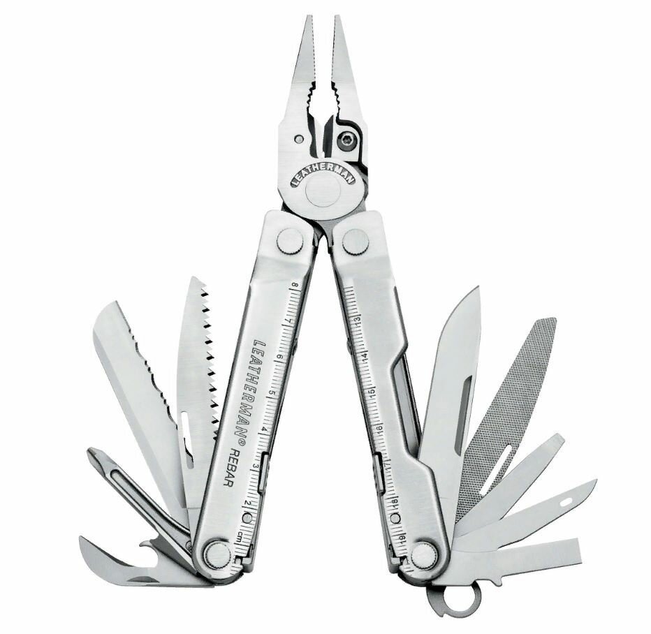 Leatherman REBAR SILVER Мультитул с чехлом