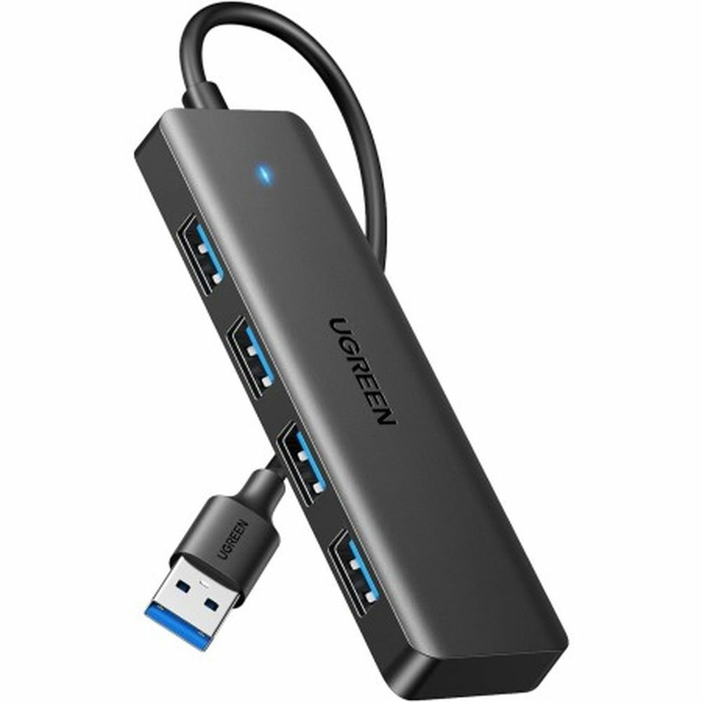 Хаб UGREEN CM219 (25851) 4-Port USB 3.0 Hub. Цвет: черный