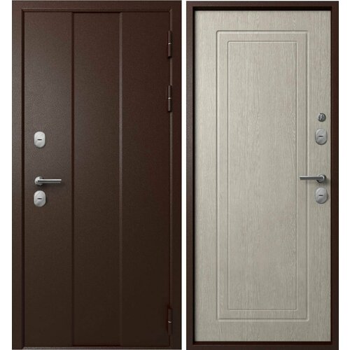 Дверь стальная Эталон Термо-6 Медь-Астана эш уайт 960 правая терморазрыв 38716₽