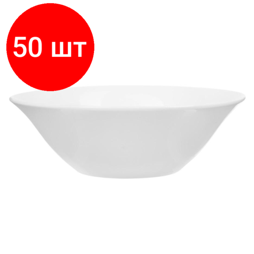 Комплект 50 штук, Салатник Tvist Ivory 126мм 260мл, фарфор, белый, фк4009