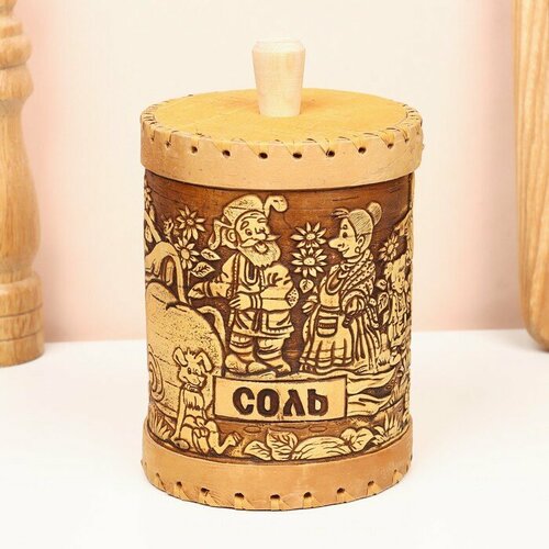 SUI Туес Деревня соль 10 х 10 х 14 см 1694₽