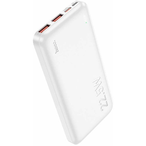 Внешний аккумулятор Hoco J101 10000mAh, белый внешний аккумулятор powerbank hoco q3 mayflower qc3 0 pd20 usb a 18w 10000mah черный