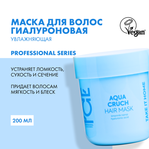 Маска для волос Aqua Cruch «Увлажняющая» ICE Professional by Natura Siberica, Take It Home, 200 мл