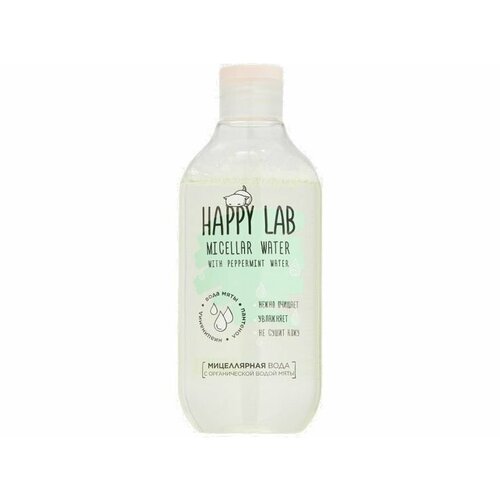 Вода мицеллярная с органической водой мяты Happy Lab Micellar water with organic mint water