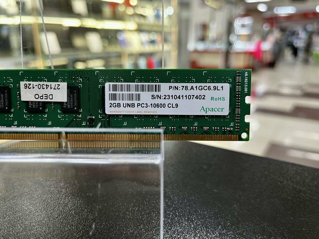 Оперативная память Apacer 2 ГБ DDR3 1333 МГц 78. A1GC6.9L1