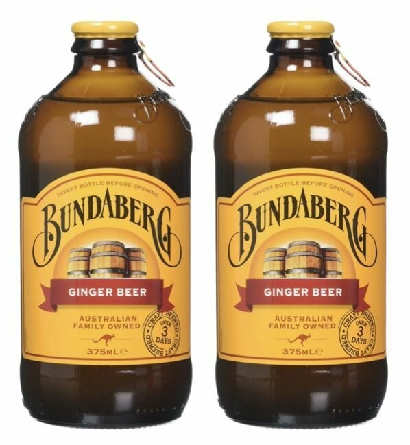 Напиток газированный Bundaberg Ginger Beer (Австралия) 375 мл х 2 шт