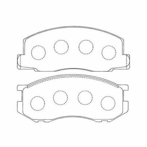 Комплект тормозных колодок дисковый тормоз AISIN ASN-136 1 шт 2308₽