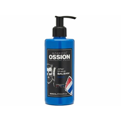 парфюмированный бальзам после бритья morfose ossion premium barber line after shave balsam wave 300 мл Парфюмированный бальзам после бритья Morfose OSSION PREMIUM BARBER LINE After Shave BALSAM WAVE