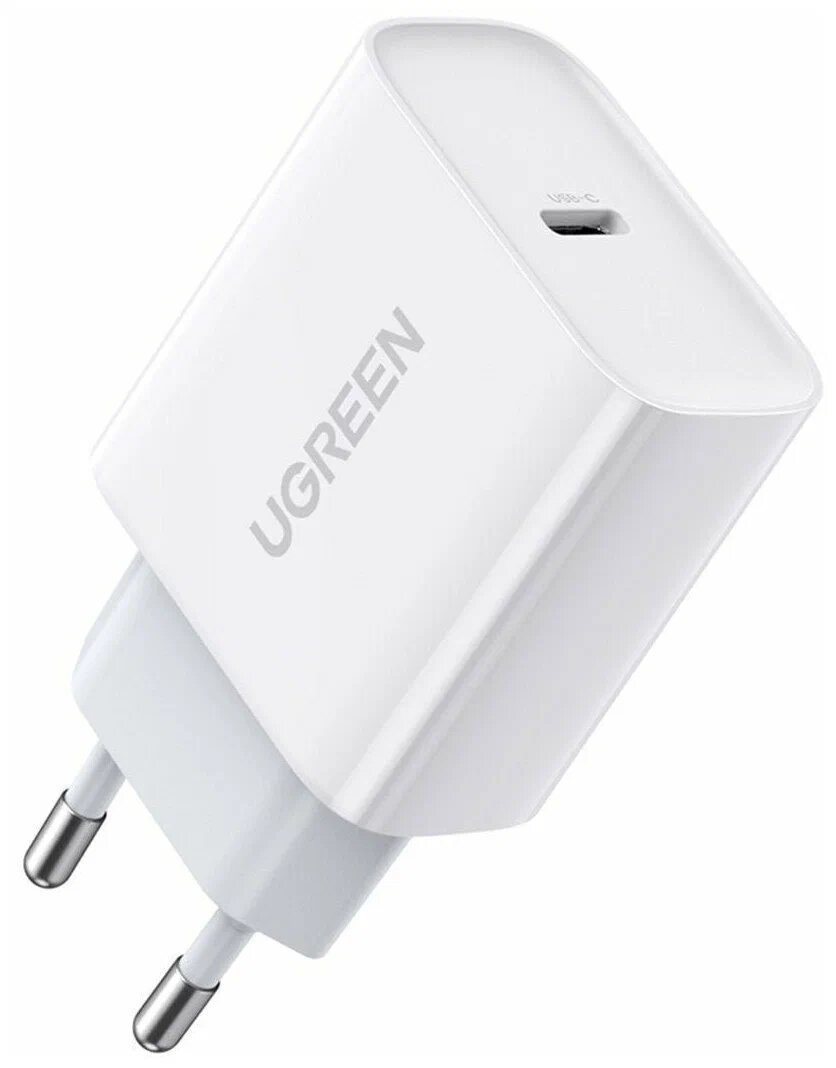 Сетевое зарядное устройство Ugreen USB C 20W PD, цвет белый (60450)