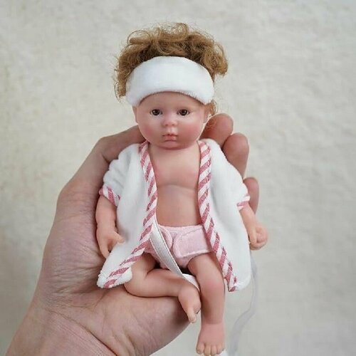 Кукла Реборн мини Reborn реалистичная силиконовая кукла пупс реборн силиконовая 30 см