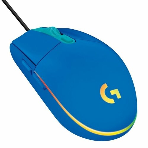 Игровая мышь Logitech G102 LIGHTSYNC Blue компьютерная мышь logitech g102 lightsync 910 005808