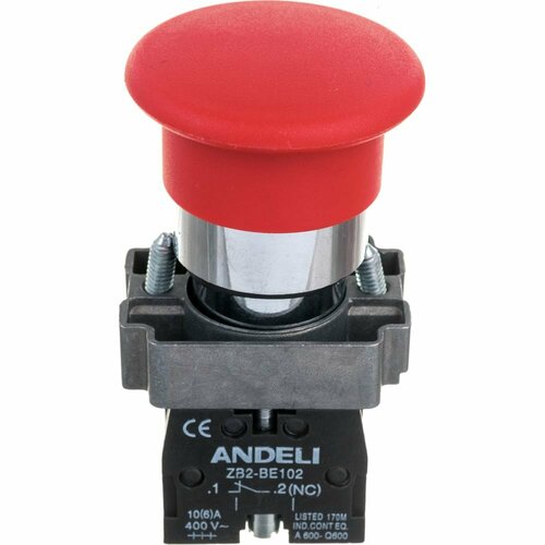 Кнопка ANDELI XB2-BC45 Грибок xb2 ea42 xb2 ea31 xb2 ea3311 xb2 ea3341 xb2 ed21 xb2 ea3331 1nc 1no momentary self reset flat push button with mark switch 22mm