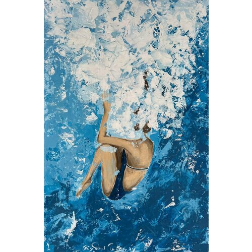 DARIA GEILER Картина для интерьера Дарьи Гейлер Ныряльщица 60х90 см 16990₽