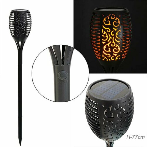 Светильник уличный садовый на солнечной батарее 77 см Факел 1389₽