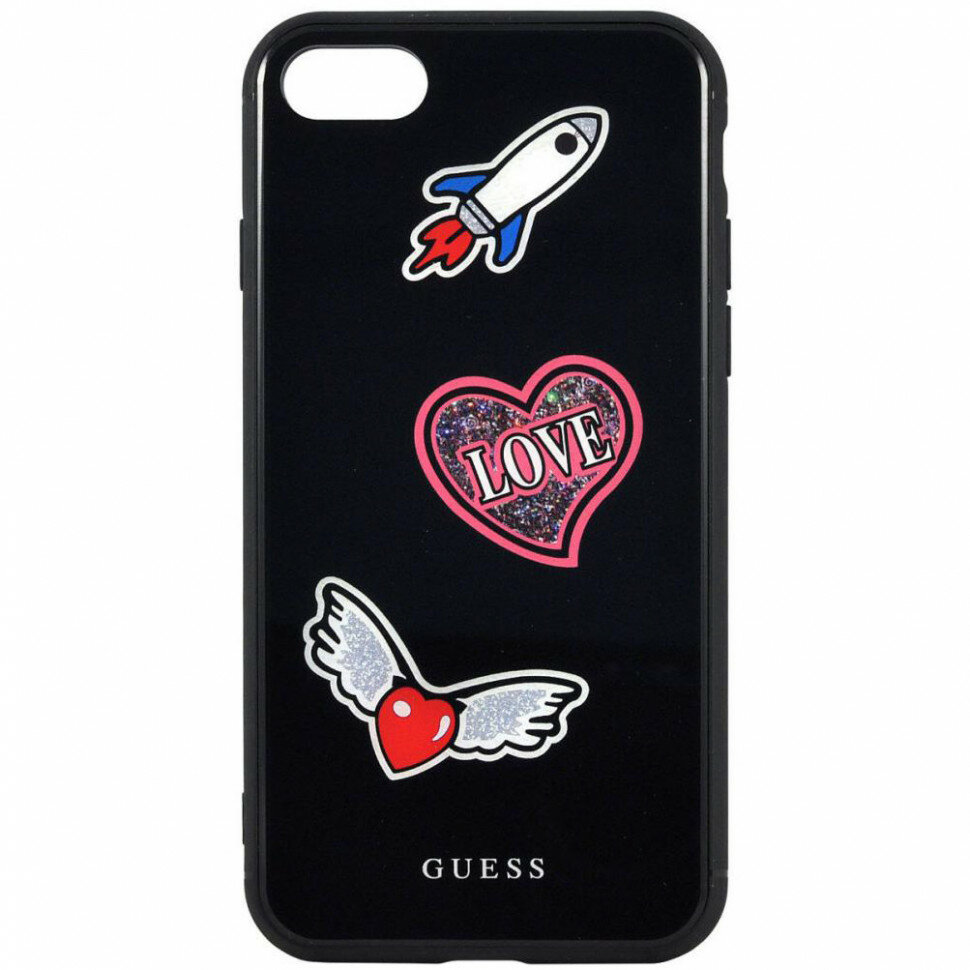 Чехол CG Mobile Guess Iconic Acrylic Hard для iPhone 7/8/SE 2020, цвет Черный (GUHCI8ACSRBK)