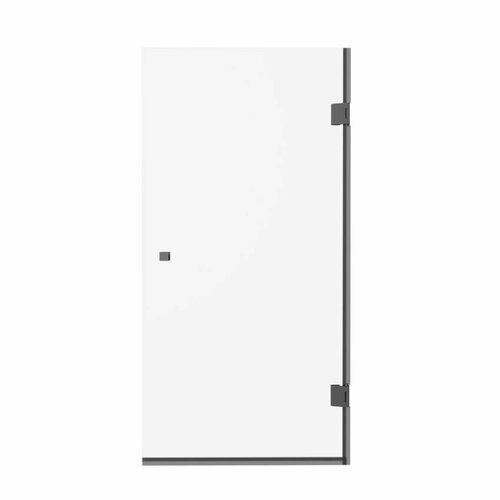 Стеклянная шторка для ванны Iberica Blanca Mod.404 прозрачное/черный Шторка распашная 70х140 (IB404. SB.140.70)