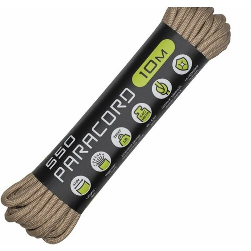 Паракорд 550 CORD nylon 10m RUS (tan)