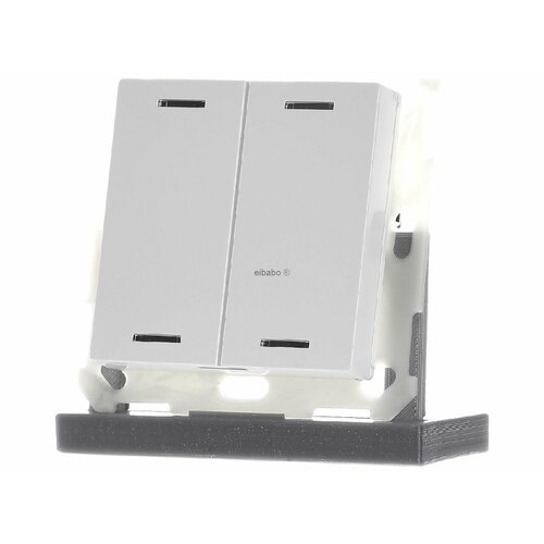 KNX Push Button Lite 55 2-кратная, RGBW, нейтральная, белая глянцевая BE-TAL5502.01 – MDT – 4251916111045