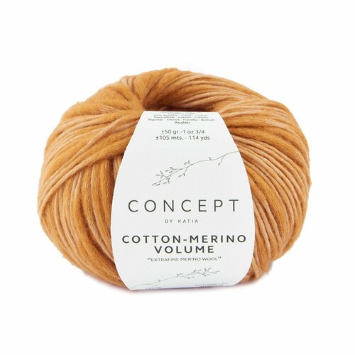 Пряжа для вязания Katia Cotton-Merino Volume (203 Medium orange)