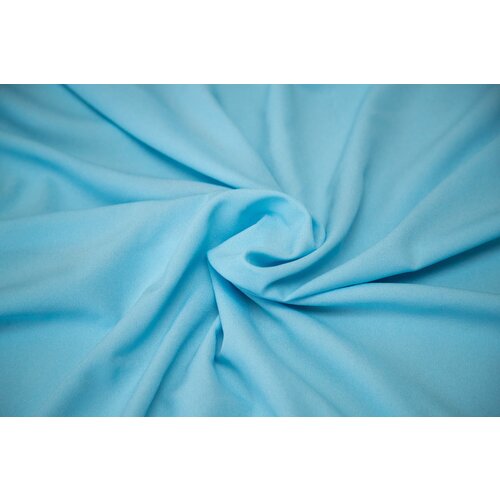 Ткань креп-шифон стрейч голубой отрез 15м 529₽