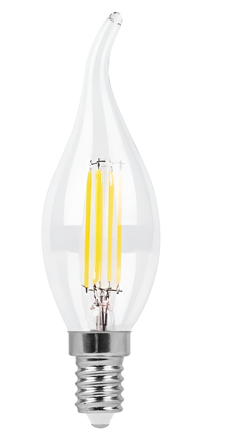 Лампа светодиодная диммируемая Feron LB-69 Свеча на ветру E14 5W 4000K 25654
