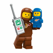 Minifigures 71037 Минифигурка №03 Коричневый астронавт с малышом-космонавтом Вrоwn Аstronaut and Sрасеbаby серия 24