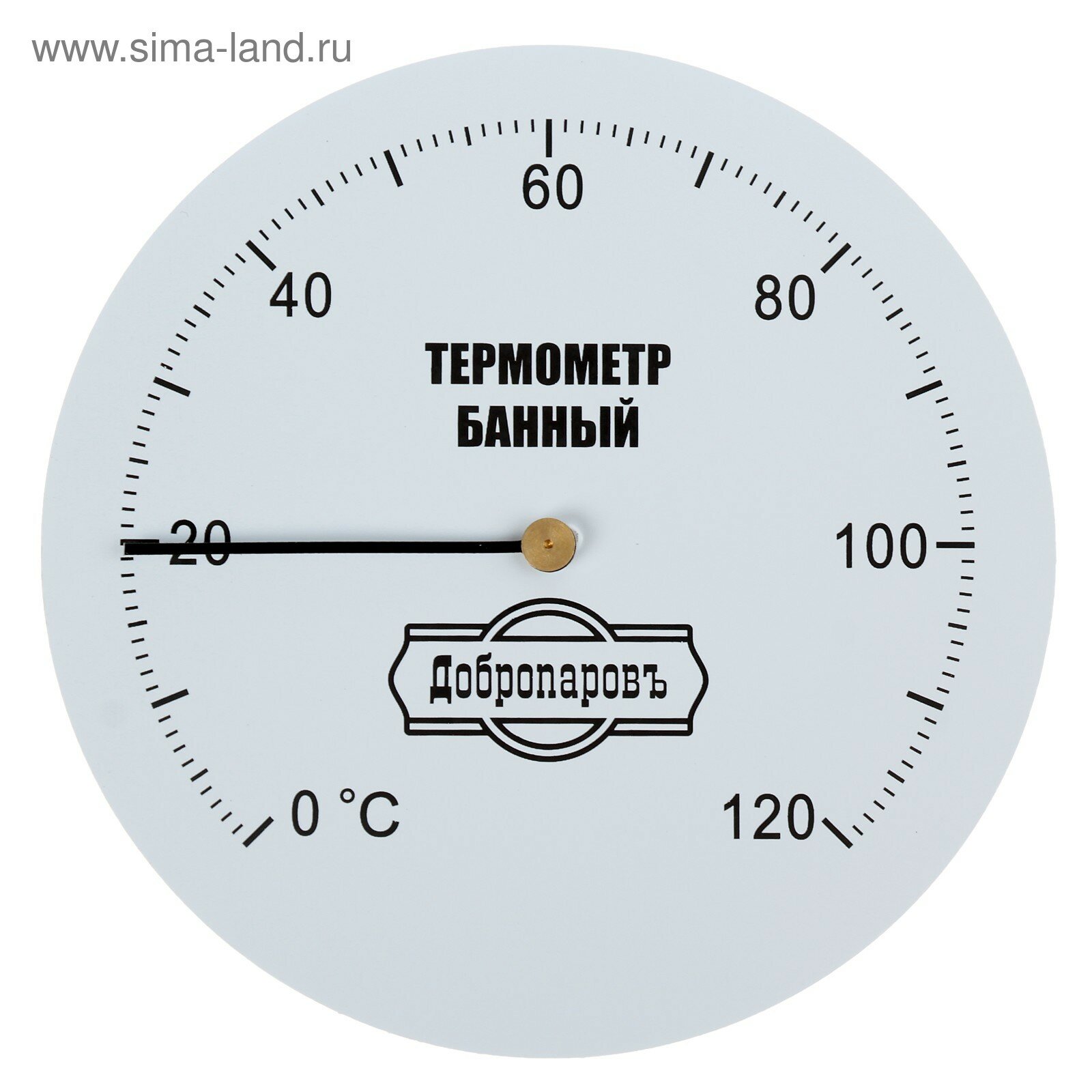 Термометр механический, круглый 120 С 3259312