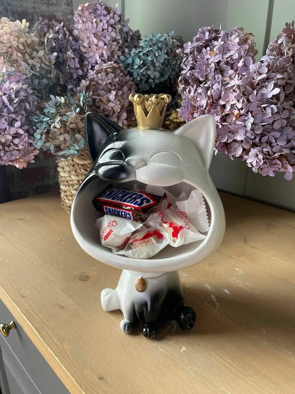 фото Статуэтка Конфетница-Органайзер Кошечка.
