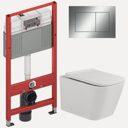 Изображение товара Инсталляция TECE 9400412 + унитаз Bloomix Regnum MD1205R/UF01 безободковый с сиденьем