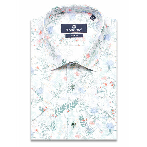 рубашка poggino размер l 41 42 cm белый Рубашка POGGINO, размер L (41-42 cm.), белый
