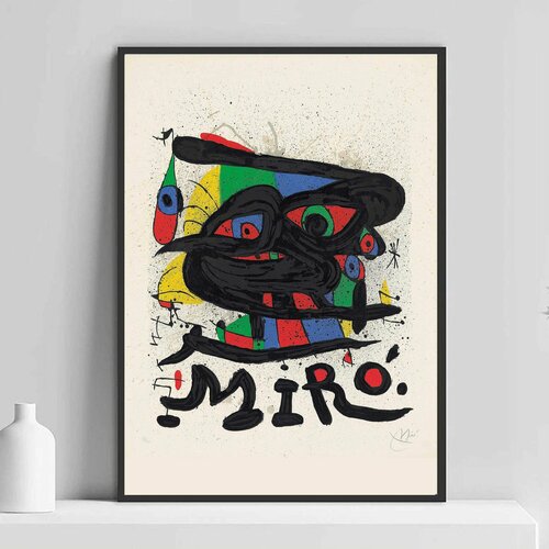 Интерьерный постер Жоан Миро, 1 шт А3 без рамы / Репродукция картины Joan Miro