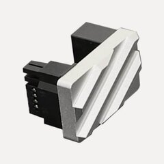 Изображение товара 12VHPWR PCie 5.0 угловой адаптер 180 градусов серебристый алюминиевый STD с защелкой