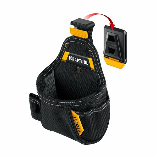 Поясная сумка KRAFTOOL KP-5 с быстросъёмным креплением FastClip 5 карманов и петель 150 х 190 мм 38778 1850₽