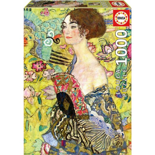 Пазл Educa 1000 деталей: Дама с веером, Густав Климт printio блокнот дама с веером густав климт