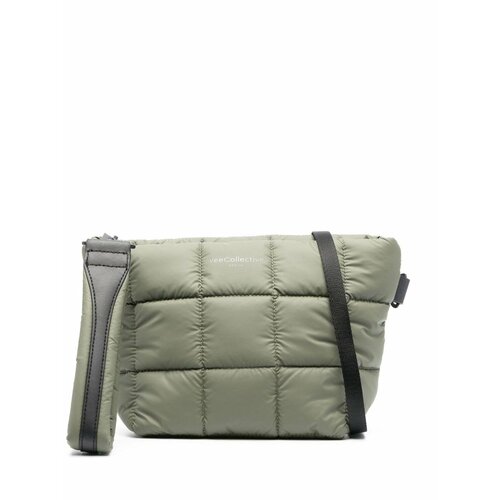 Сумка VeeCollective, фактура стеганая, зеленый