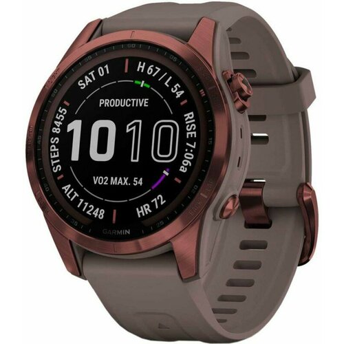 Смарт-часы Garmin Fenix 7S Saphire SolarBronze - Shale Gray 010-02539-29 14486200₽