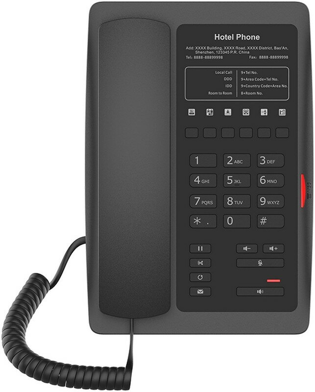 Телефон IP Fanvil H3W черный - фото №5