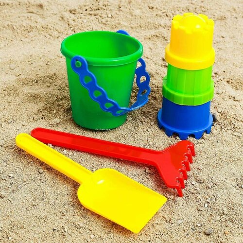 Игрушки для песочницы Соломон - №6, 2 набора набор для песочницы трактор с прицепом лопатки формочки 42 х 14 х 16 см микс