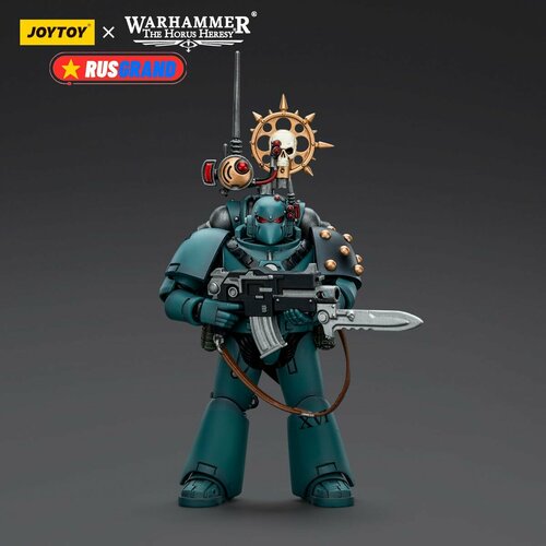 Подвижная фигурка JOYTOY Warhammer 40000 Sons of Horus MKVI Tactical Squad Legionary with Nuncio Vox