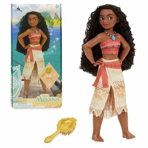 Кукла Моана Дисней классическая с расческой в картонной коробке (Moana Classic Doll Disney)