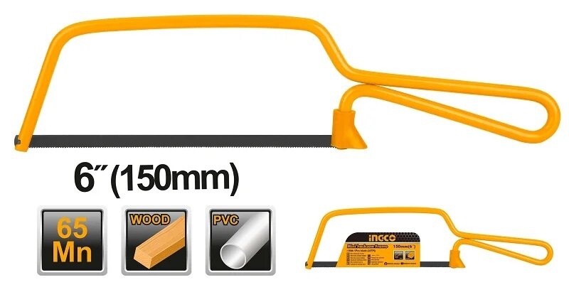 фото Ножовка мини по металлу INGCO MHHF1501 150 мм