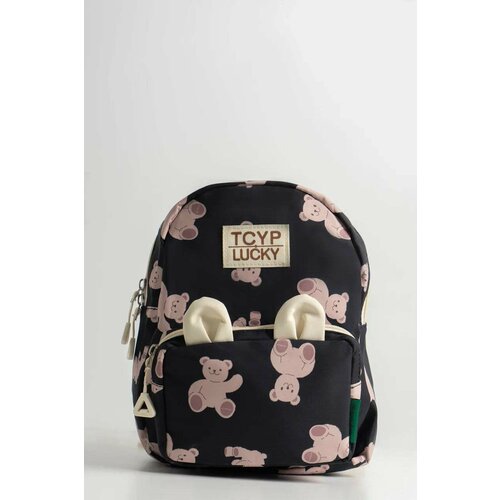 Детский рюкзак медведь с ушками, черный