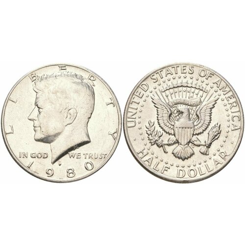 США 50 центов 1980 год Джон Кеннеди