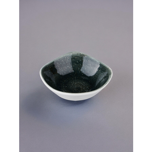 Салатник квадратный Steelite Везувиус Бернт Эмералд, фарфоровый, 110 мл