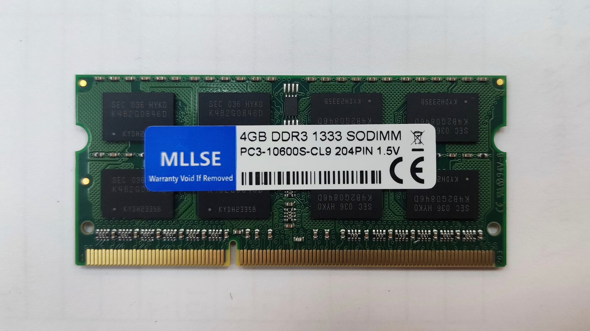 Комплект оперативной памяти для ноутбука MLLSE DDR3 4+4 GB 1333 MHz