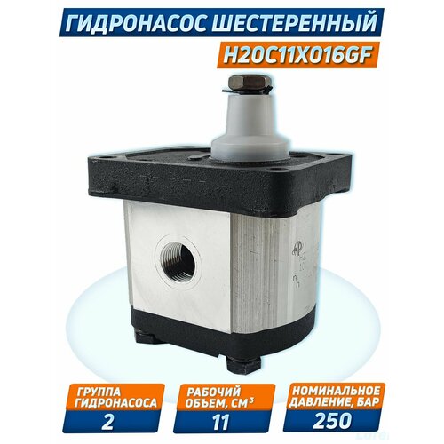 Насос шестеренчатый 2 гр. H20С11Х016GF, 11см3, 250бар, Болгария