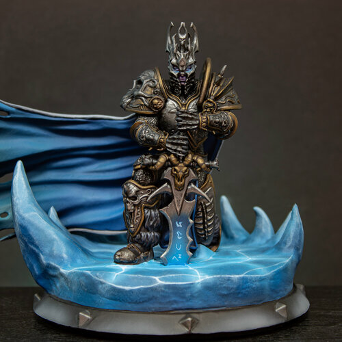 кружка world of warcraft wrath of the lich king сильвана ветрокрылая Артас Король Лич коллекционная металлическая фигурка Варкрафт в росписи / Arthas The Lich King World of WarCraft