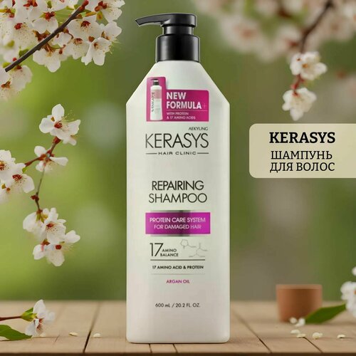 Шампунь восстановление окрашенных волос kerasys repairing shampoo